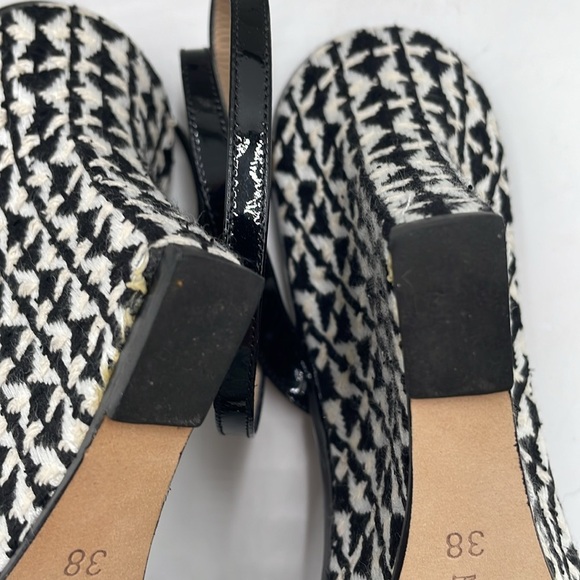 Manolo Blahnik Gorgeous Ribera Black Patent Leather Woven Wedge Anklet Sandles - Picture 8 of 12